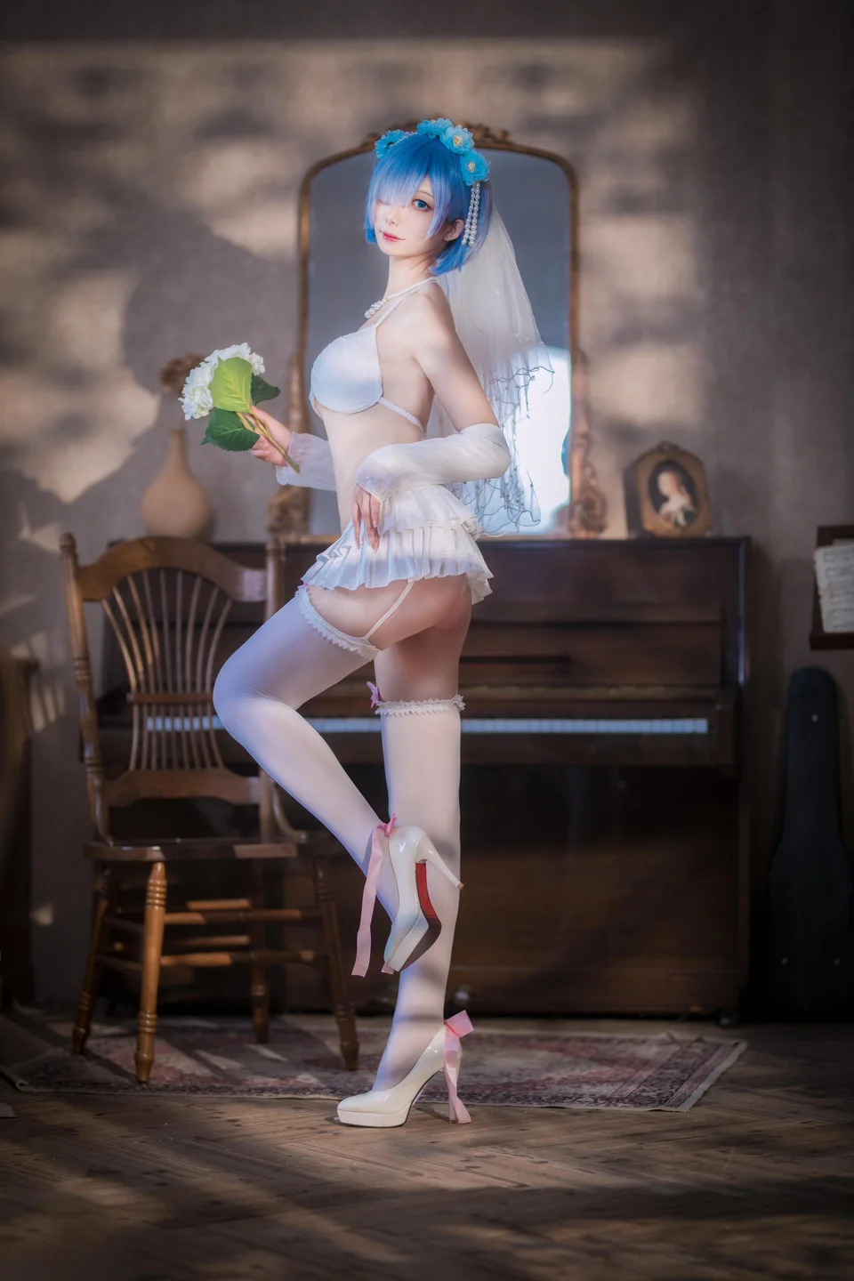 封疆疆v - 蕾姆 花嫁 [26P-118MB] tg@simisebaisi 【丝足阁】011.webp